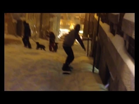 Miejski snowboard