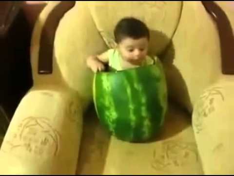 Baby lives in watermelon