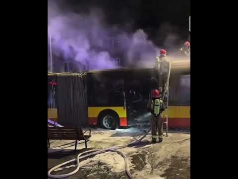 Warszawie zapalil sie autobus nr 189