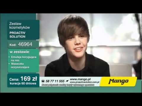 Justin Bieber i reklama kremu na pryszcze
