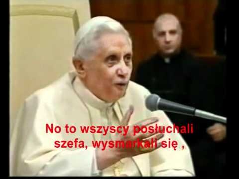 Papiez Benedykt XVI opowiada kawal 