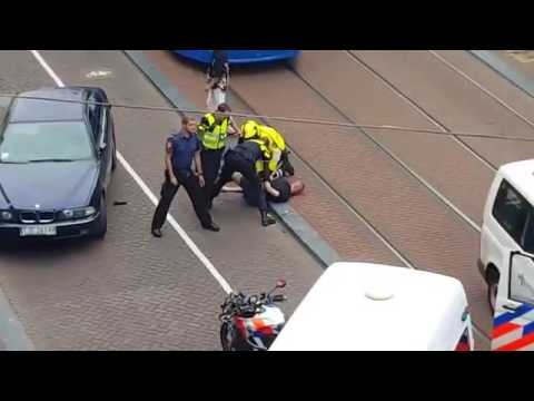 Aresztowanie agresywnego Polaka w Holandii