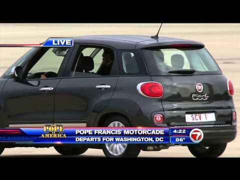 Papiez Francisze w USA i jego limuzyna