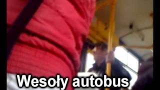 Pan smieszek wesoly autobus