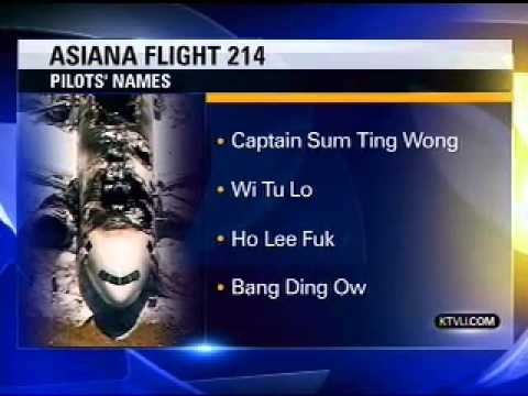 Telewizja NTSB podaje imiona pilotow...