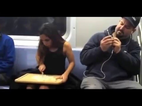 Szalony zabawne w metrze
