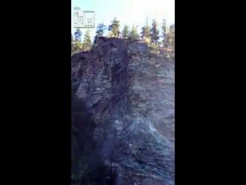 Cliff jump gone wrong