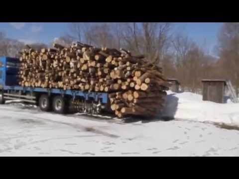 Szybki rozladunek drewna