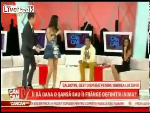 Angry kobieta show na zywo tv nie