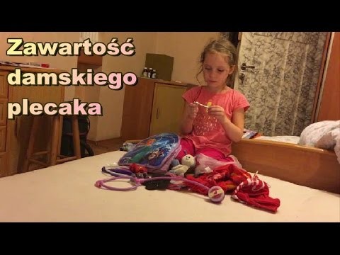 Zawartosc damskiego plecaka