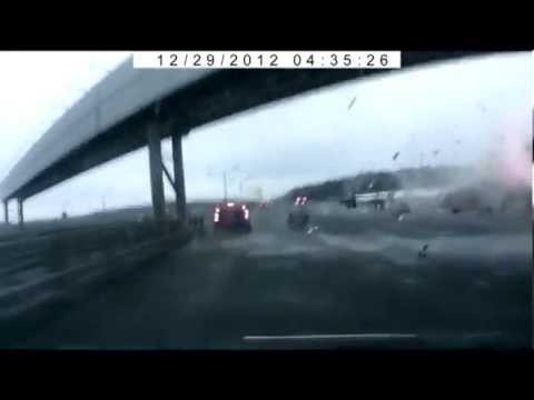 Katastrofa samolotu moscow dashcam - 29.12.2012