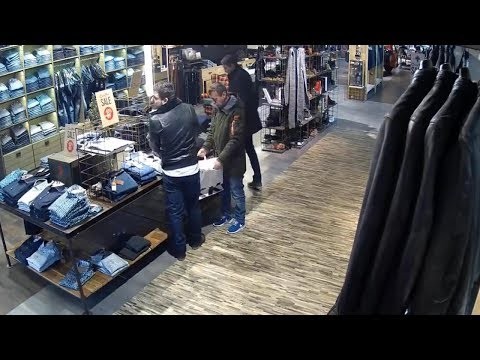 Kradziez w sklepie odziezowym 