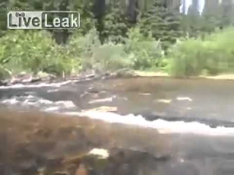 Quad bike river crossing