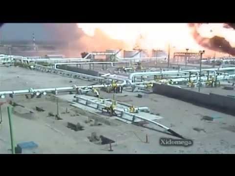 Wielka eksplozja gazu w fabryce.