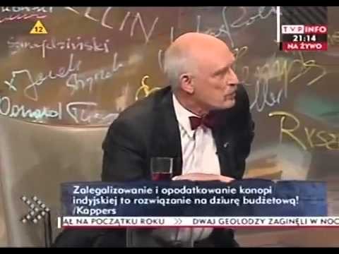 Janusz Korwin-Mikke masakruje mlodego lewaka 