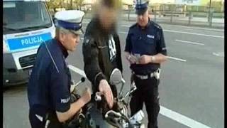 Policja kontra motocyklista. 