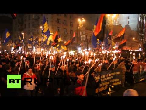 Demonstracja na Ukrainie... 01.01.2015