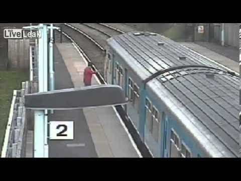 CCTV of rail leap man at 