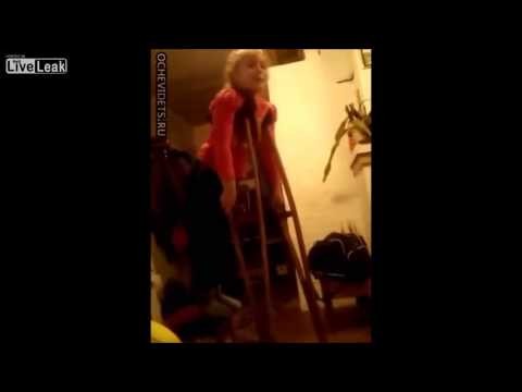 Kid tried to use Crutches Fails