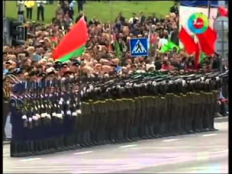 Efekt Domina na bialoruskiej paradzie wojskowej 