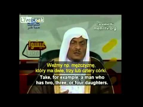 Saudyjski urzednik o pedofilii!!